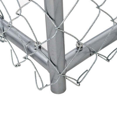 Lucky Dog Adjustable 10' x 5' x 6' Heavy Duty Chain Link Dog Kennel Enclosure