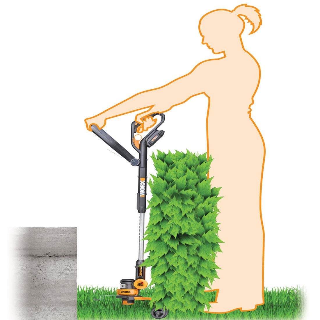 WORX GT 2.0 WG160 Cordless Lithium Grass Trimmer/Edger and Mini Mower - Used