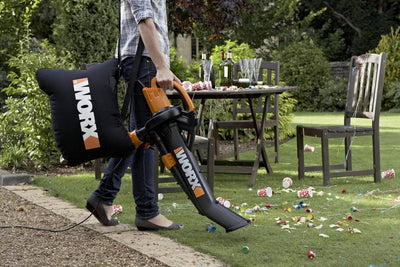 WORX WG505 Electric TriVac Blower/Mulcher/Vacuum Metal Mulching System-Open Box