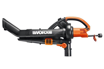 WORX WG505 Electric TriVac Blower/Mulcher/Vacuum Metal Mulching System-Open Box