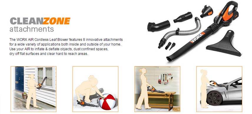 WORX WG575.1 WORXAIR Lithium Multi-Purpose Blower/Sweeper/Cleaner, 32-volt