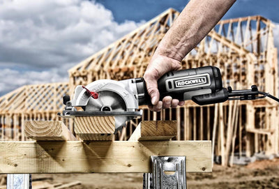 Rockwell 4-1/2" 5 Amp Compact Corded Circular Saw Tool Kit, 3500 RPM - For Parts