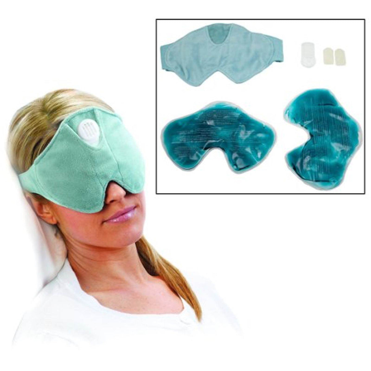 SoftHeat Mind & Body Hot/Cold Gel Plush Aroma Therapy Travel Eye Mask | HCC1000