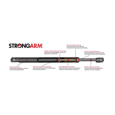 StrongArm 6236 Liftgate Gas Charged Steel Lift Support for Lexus LS 2001-2006