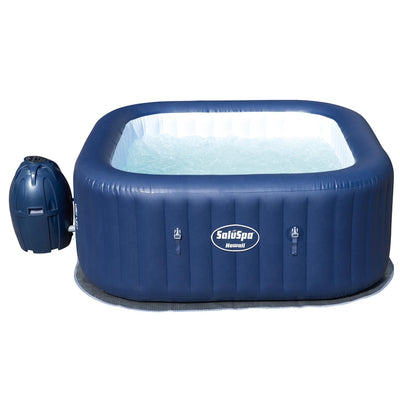 Bestway SaluSpa Hawaii 6-Person Air Jet Hot Tub with Intex Attachable Cup Holder - VMInnovations