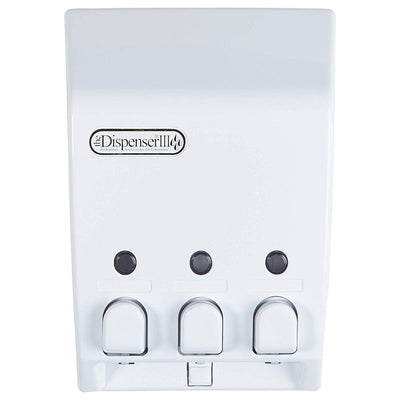 Better Living Products 71355 Classic 3 Chamber Shower Organizer Dispenser, White