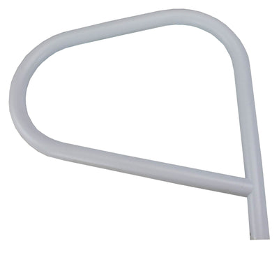 Inter-Fab Swimming Pool Stair Grab Rail Stainless Steel Pair, White (Open Box)