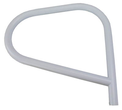 Inter-Fab Swimming Pool Stair Grab Rail Stainless Steel Pair, White (Open Box)