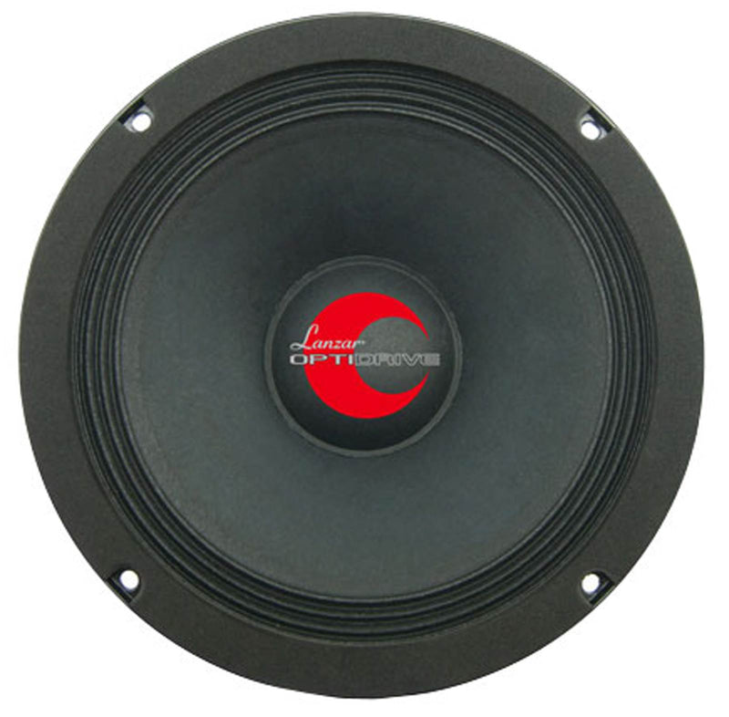 2) New Lanzar OPTI8MI 8" 800 Watt 4-Ohm High Power Mid Bass Car Audio Speakers - VMInnovations