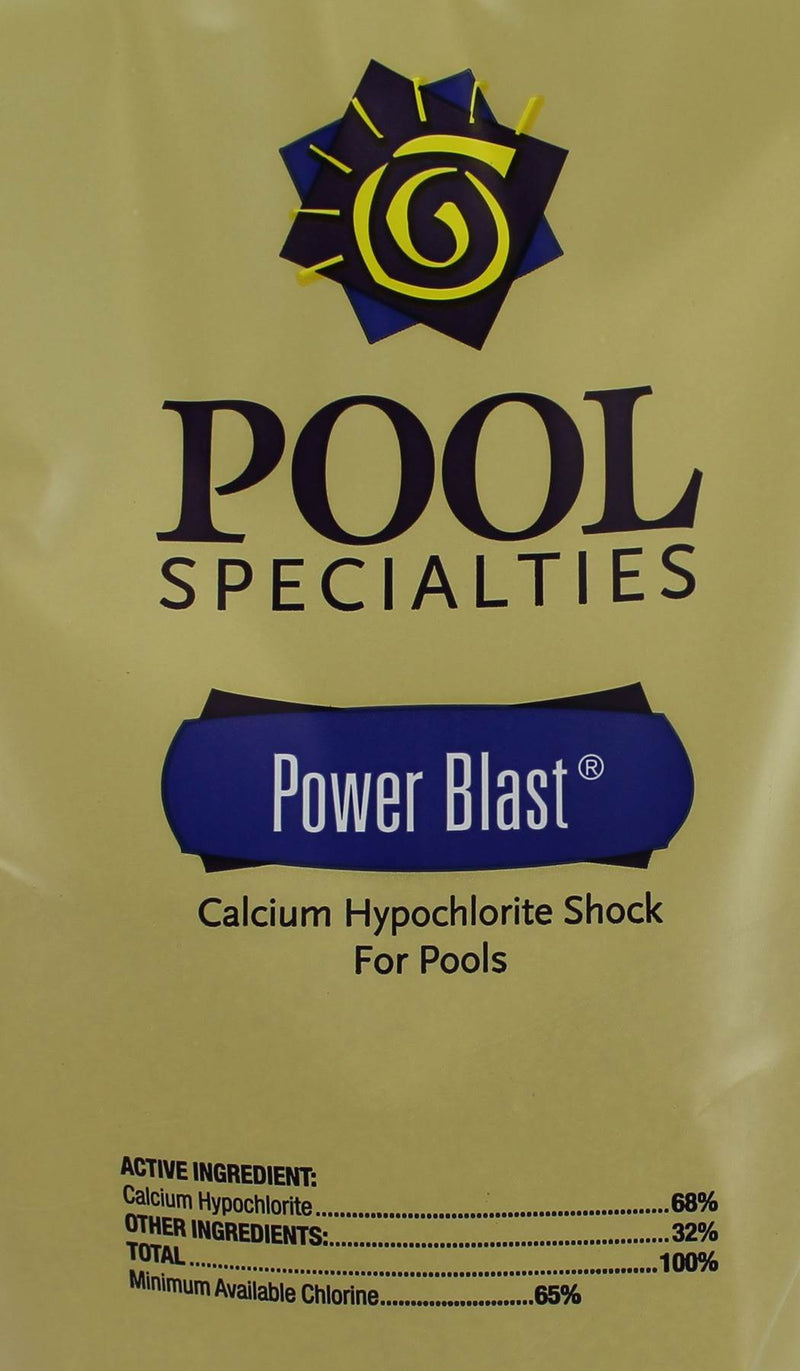 Power Blast Swimming Pool Spa Hot Tub Calcium Chlorine Shock Pound Bag (48 Pack)