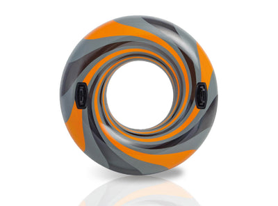 Intex Vortex Inflatable 48" Pool Tube Raft | Orange and Black (Open Box)