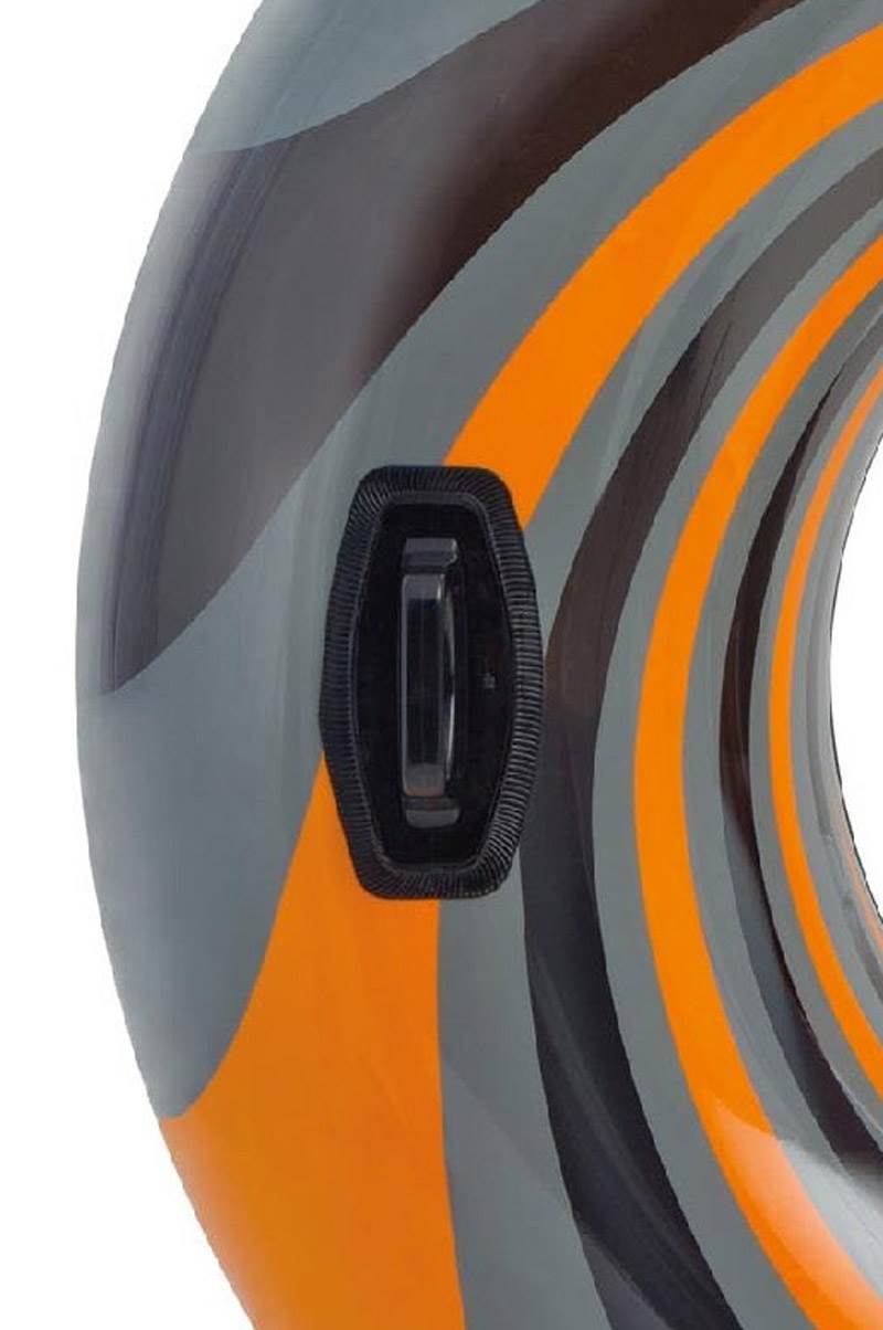 Intex Vortex Inflatable 48" Pool Tube Raft | Orange and Black (Open Box)