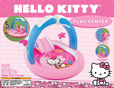Intex Hello Kitty Play Center Inflatable Kids Set & Swimming Pool (Open Box)