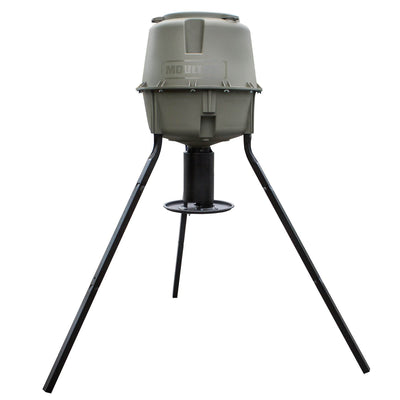 Moultrie Easy Lock 30 Gallon UV Resistant Tripod Game Deer Feeder (Defective)