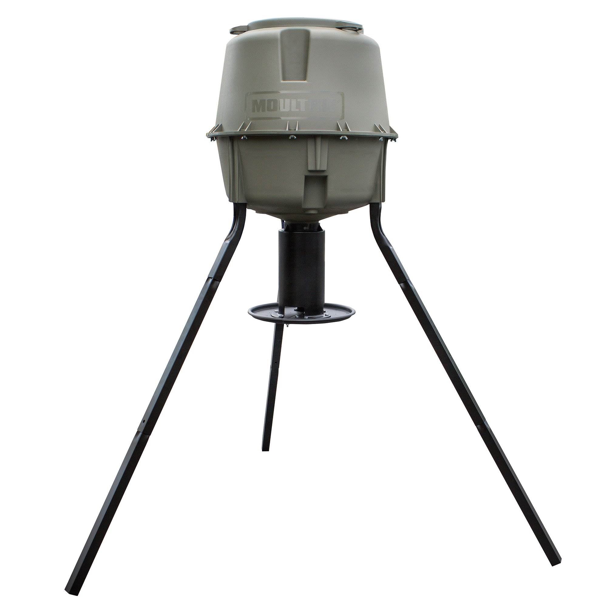 MOULTRIE Easy Lock 30 Gallon Dinner Plate Tripod Game Deer Feeder (Open Box)