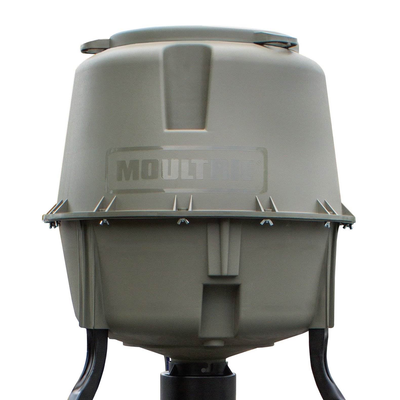 MOULTRIE Easy Lock 30 Gallon Dinner Plate Tripod Game Deer Feeder (Open Box)
