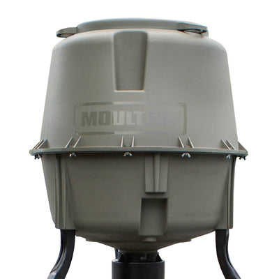 MOULTRIE Easy Lock 30 Gallon Dinner Plate Tripod Game Deer Feeder (Open Box)