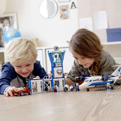 LEGO 60210 City 529 Piece Sky Police Air Base Building Kit for Kids Age 6 and Up