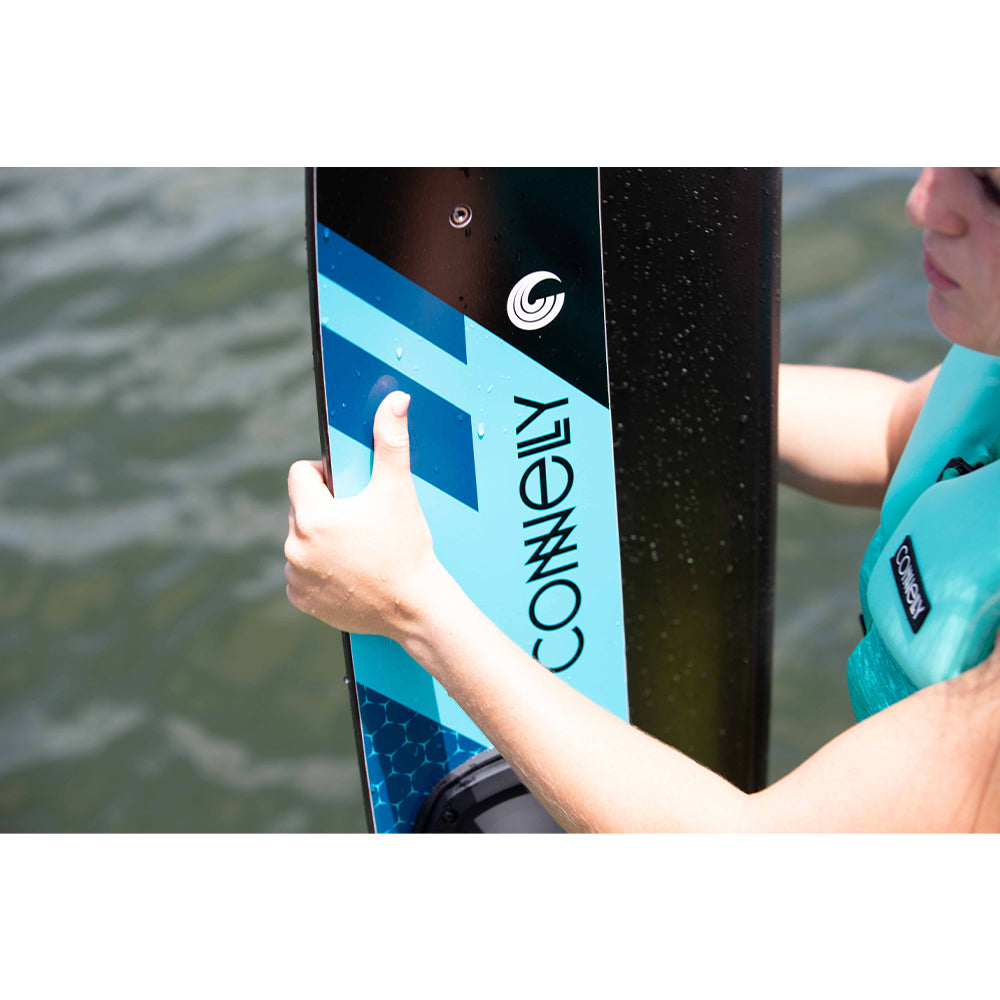 CWB Connelly Quantum Waterskiing Skis with Bindings 68-inch, Blue (Open Box)