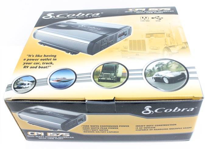 Cobra 1500-3000 Watts DC to AC Car Power Inverter w/ 3 Outlets & USB (Open Box)