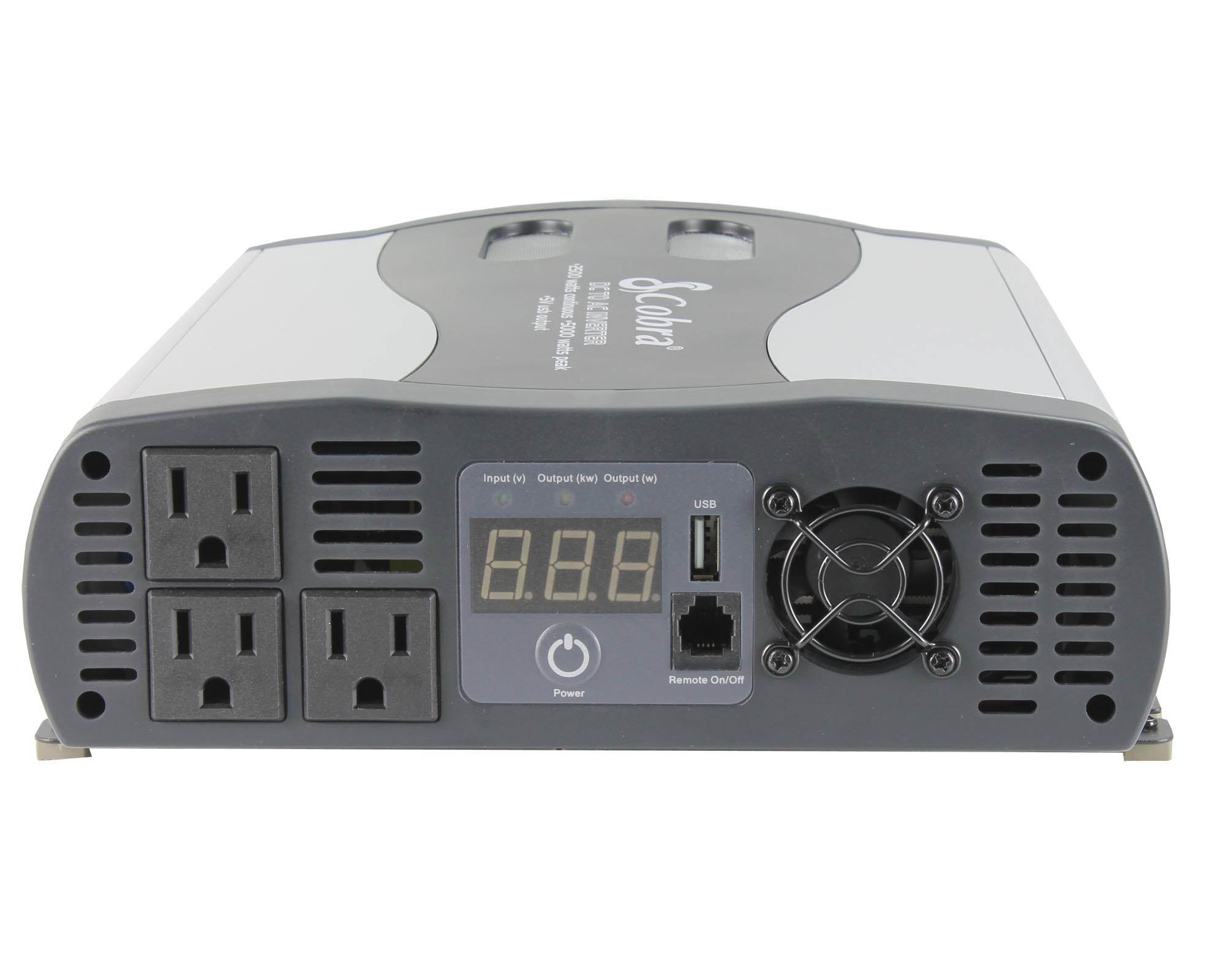 COBRA 2500 - 5000 Watt Power Inverter Car 12V DC to 120V (Open Box)
