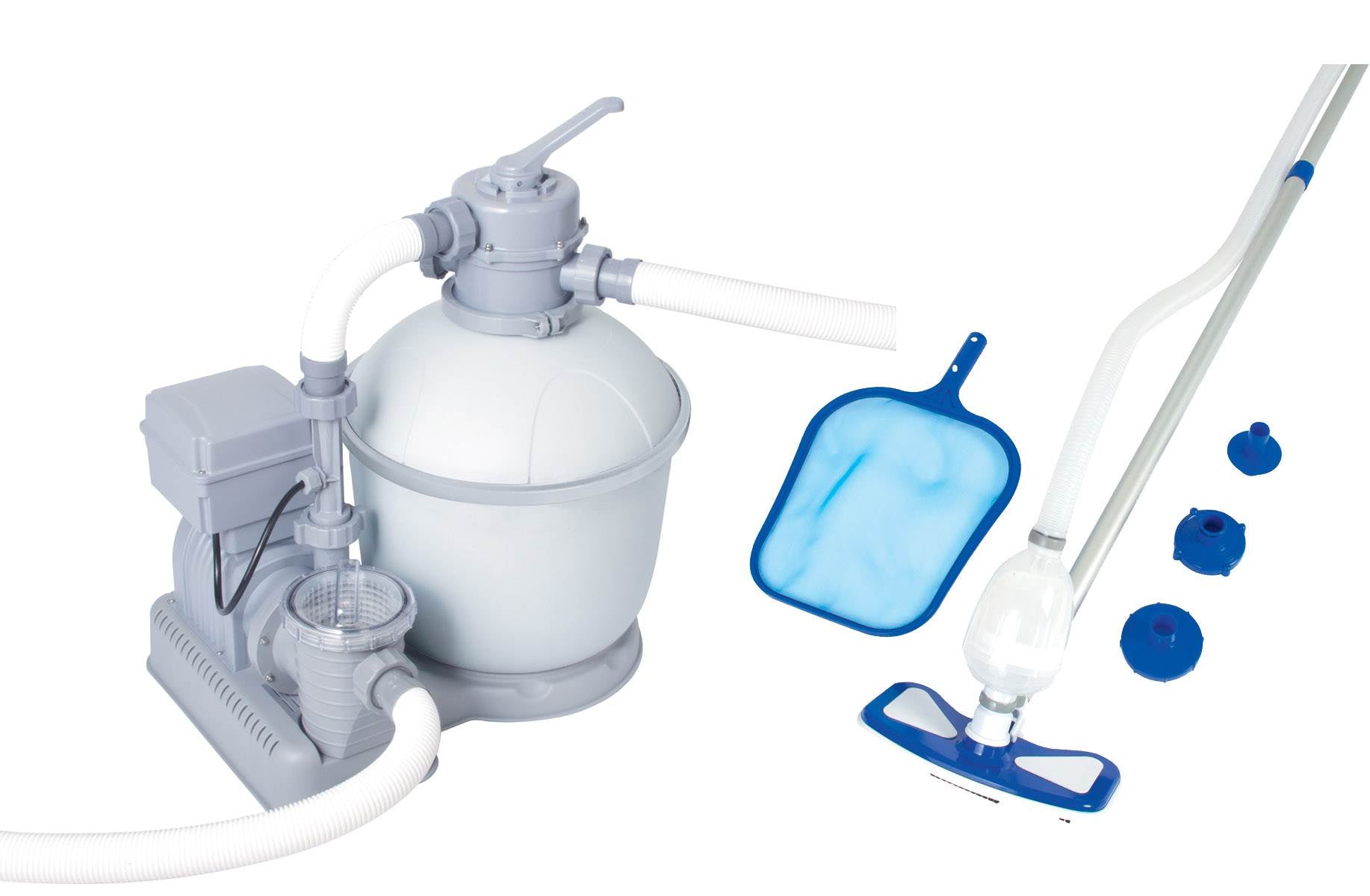 Bestway 1200 GPH Flowclear Pool Sand Filter with Ozonator and Maintenance Kit