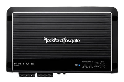 Rockford Fosgate Prime R150X2 R150 150 Watt RMS 2-Channel Car Amplifier+Amp Kit