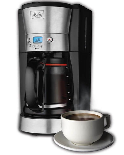 Melitta 46893A LCD 12-Cup Digital Auto Glass Carafe Coffeemaker (Open Box)