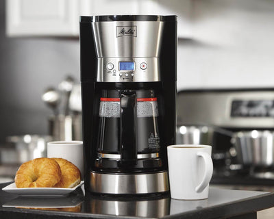 Melitta 46893A LCD 12-Cup Digital Auto Glass Carafe Coffeemaker (Open Box)
