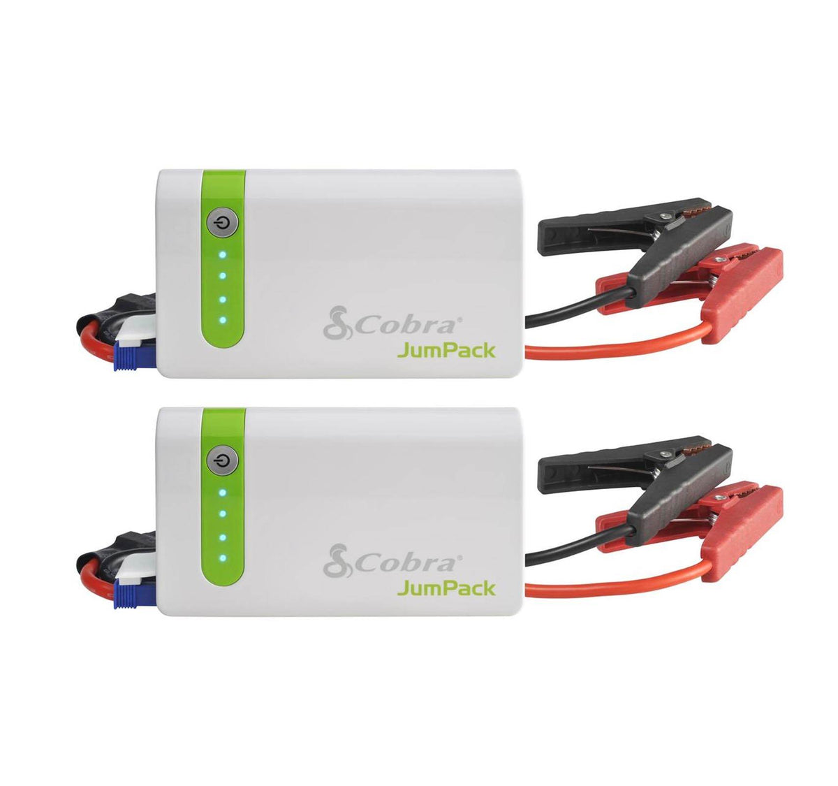 (2) Cobra JumPack 400 Amp Car Jump Starter & Mobile Device Chargers | CPP-7500