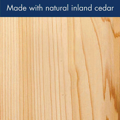 Woodlink Deluxe Cedar Wood Hanging Bird Feeder with Cable & Suet Cages (2 Pack)