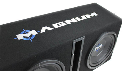 MTX Magnum 10" 400W RMS Dual Car Loaded Subwoofer Sub Woofer+Box+Amp Kit Package
