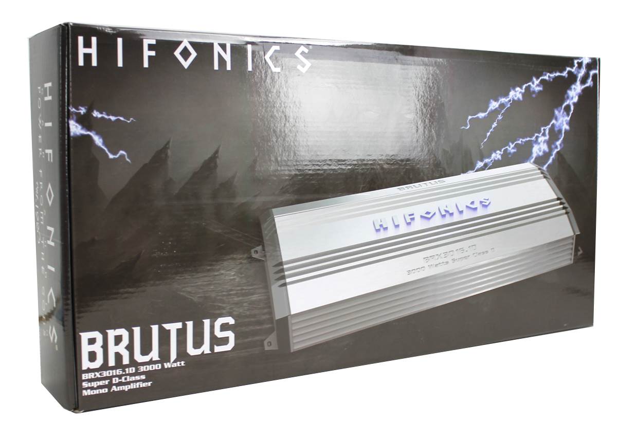 Hifonics Brutus BRX3016.1D 3000 Watt Amp Monoblock Class D 1 Ohm Amp - Open Box