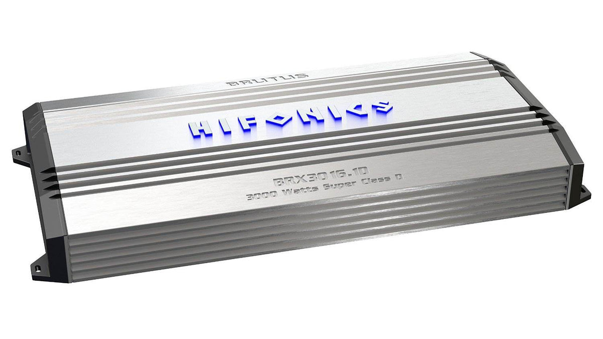 Hifonics Brutus BRX3016.1D 3000 Watt Amp Class D Amplifier + Wiring + Capacitor