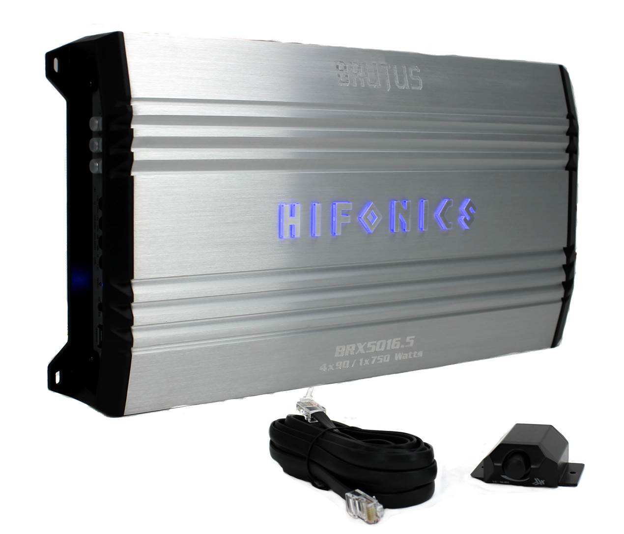 Hifonics Brutus BRX5016.5 1200 Watt Amp 5 Channel Car Audio Amplifier + Wiring
