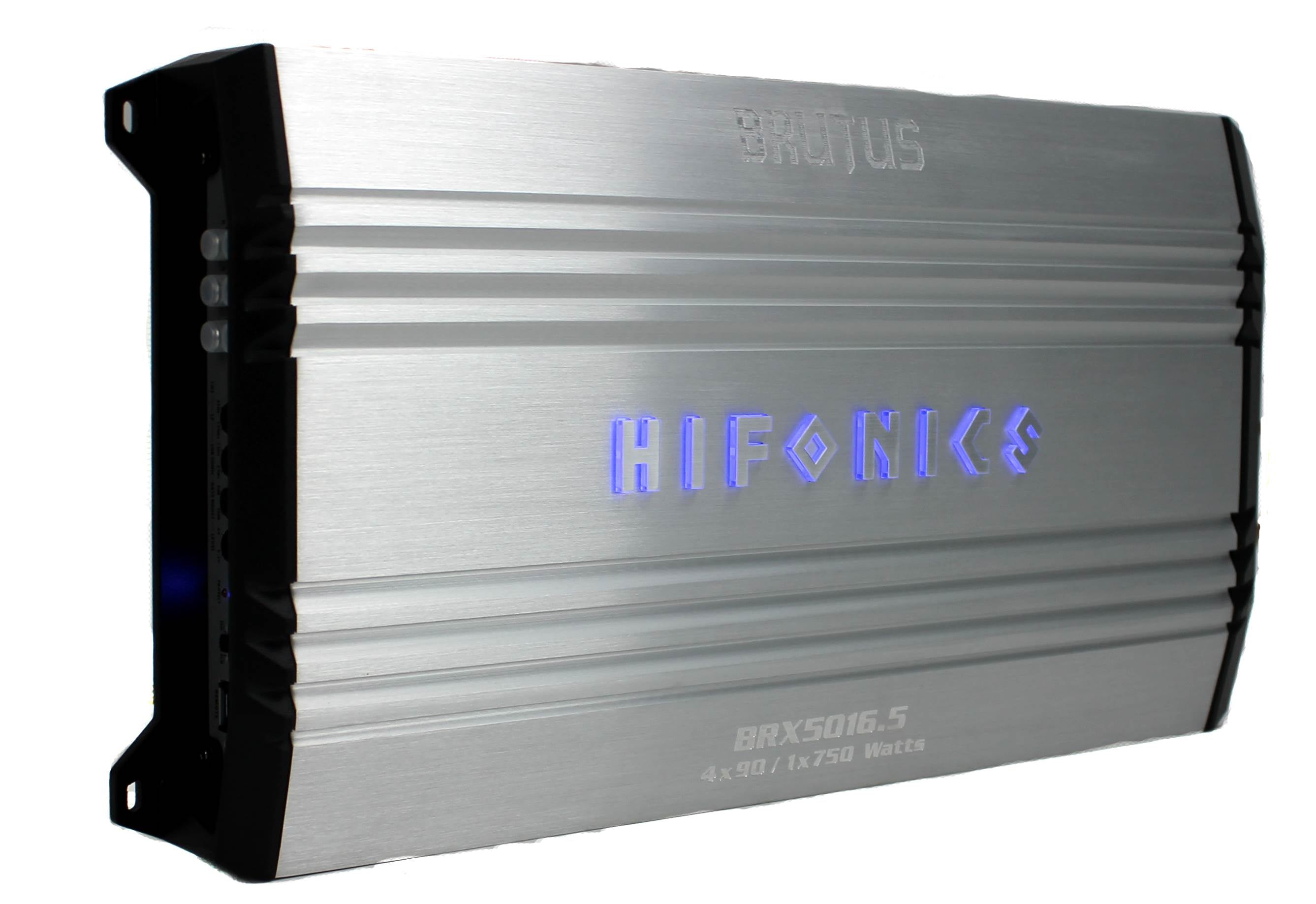 Hifonics Brutus BRX5016.5 1200 Watt Amp 5 Channel Car Audio Amplifier + Wiring