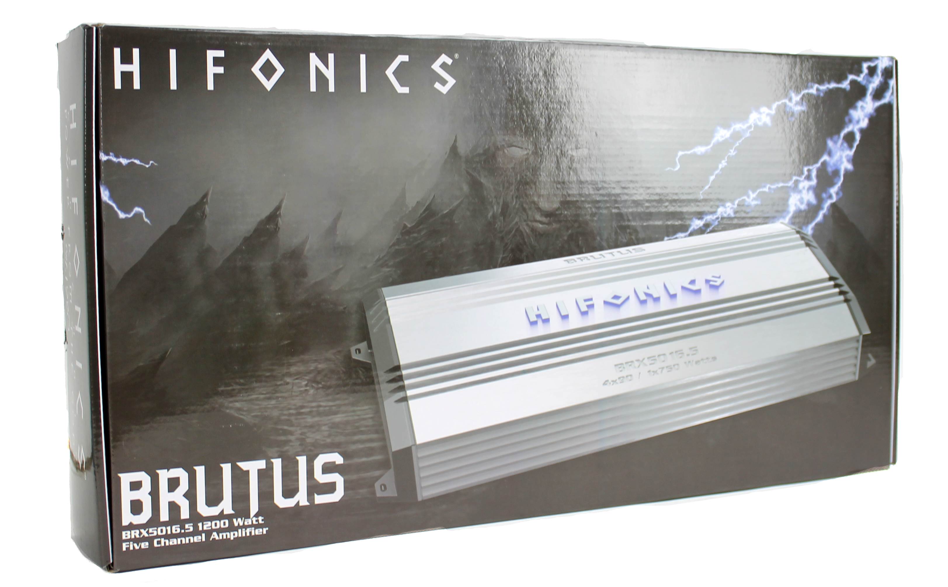 Hifonics Brutus BRX5016.5 1200 Watt Amp 5 Channel Car Audio Amplifier + Wiring