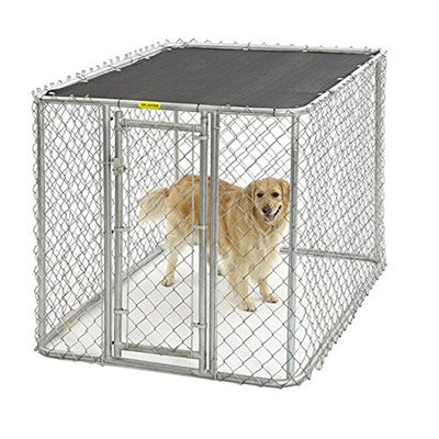 OMA- Midwest Homes for Pets Easy Assembly K9 Secure Steel Chain Link Portable Kennel