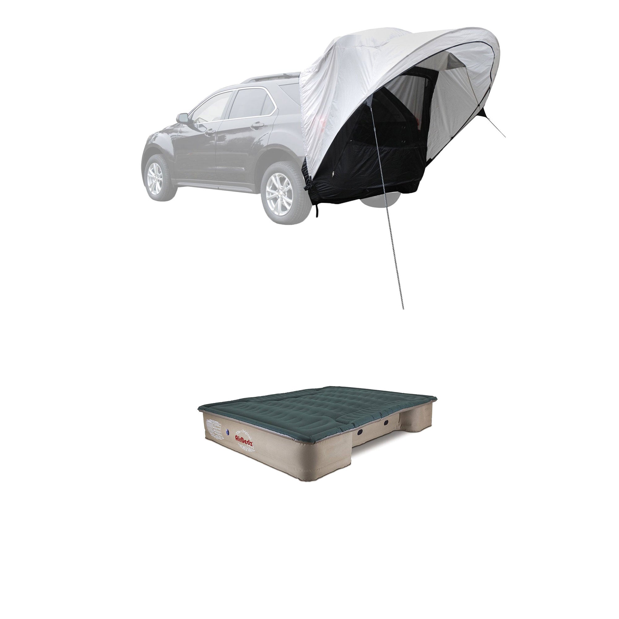 Napier Sportz 61500 SUV Tailgate Tent w/ GrayAirBedz Truck Bed Air Mattress