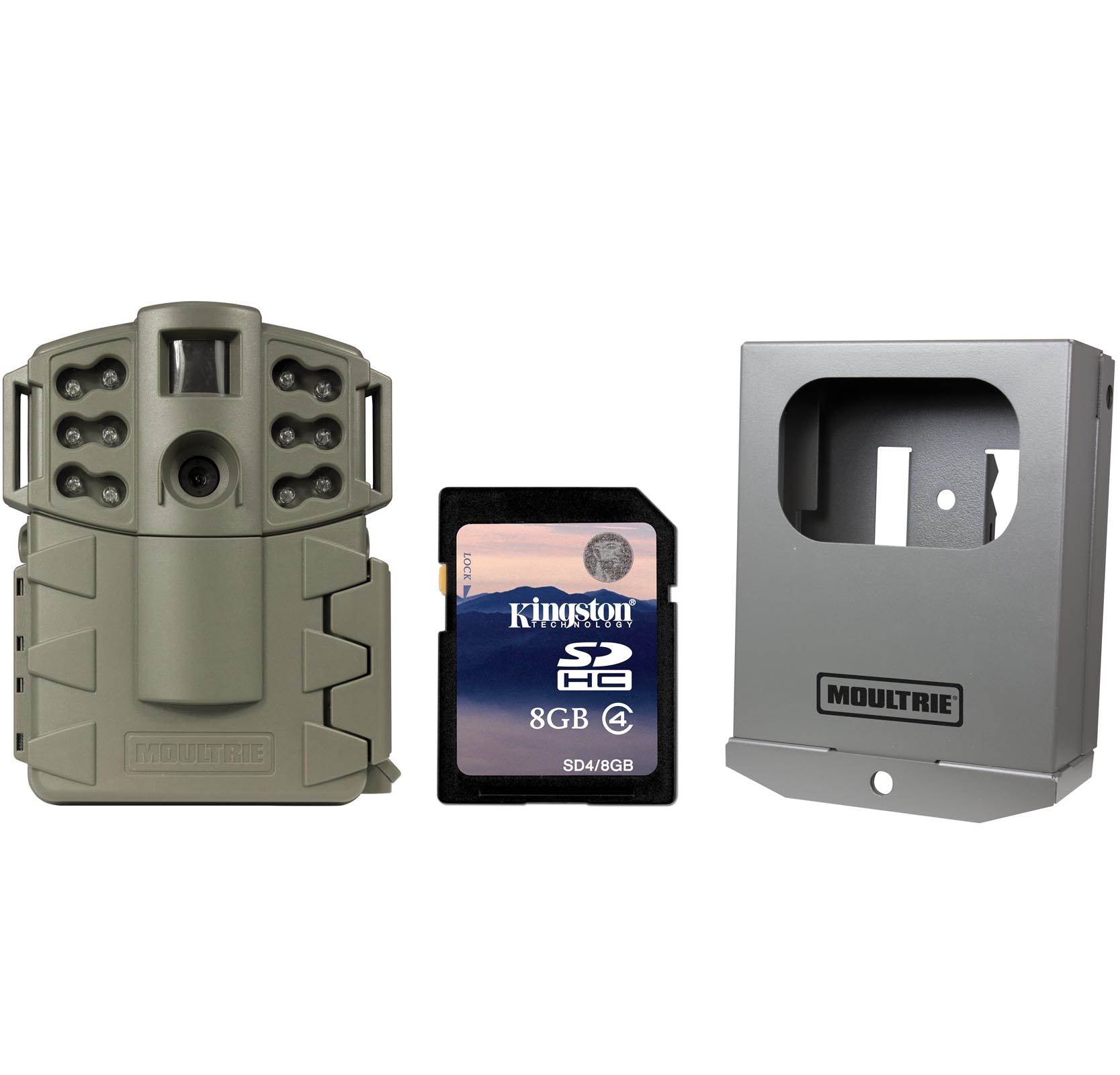 MOULTRIE Game Spy A-5 Gen2 Low Glow 5 MP Game Camera + Security Box + SD Card