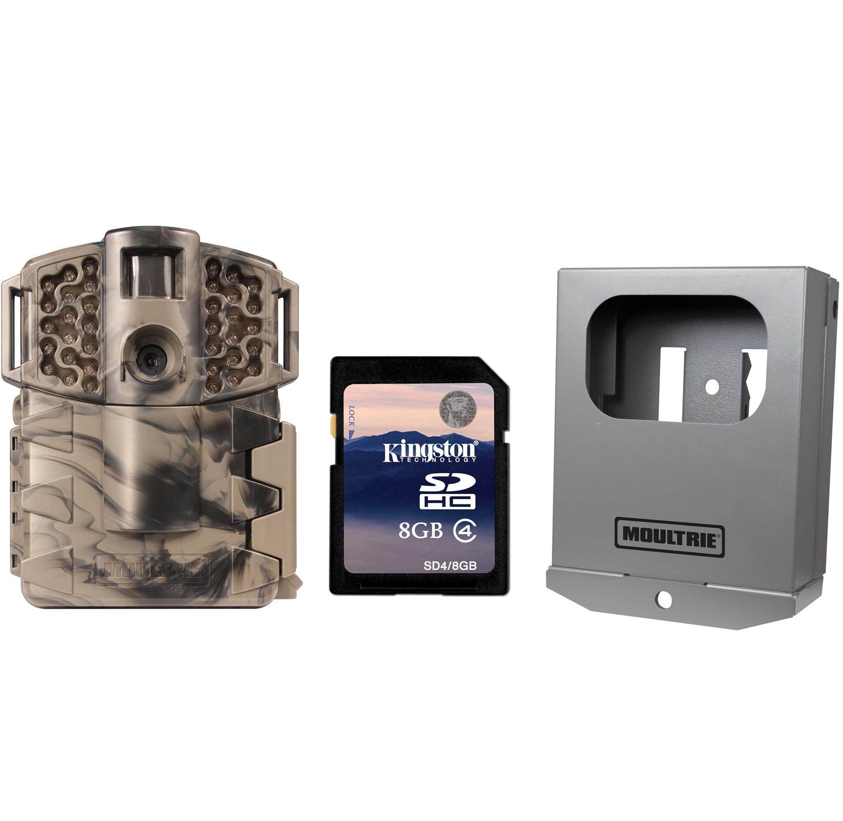 Moultrie Game Spy A-7i No Glow Infrared 7MP Game Camera + Security Box + SD Card