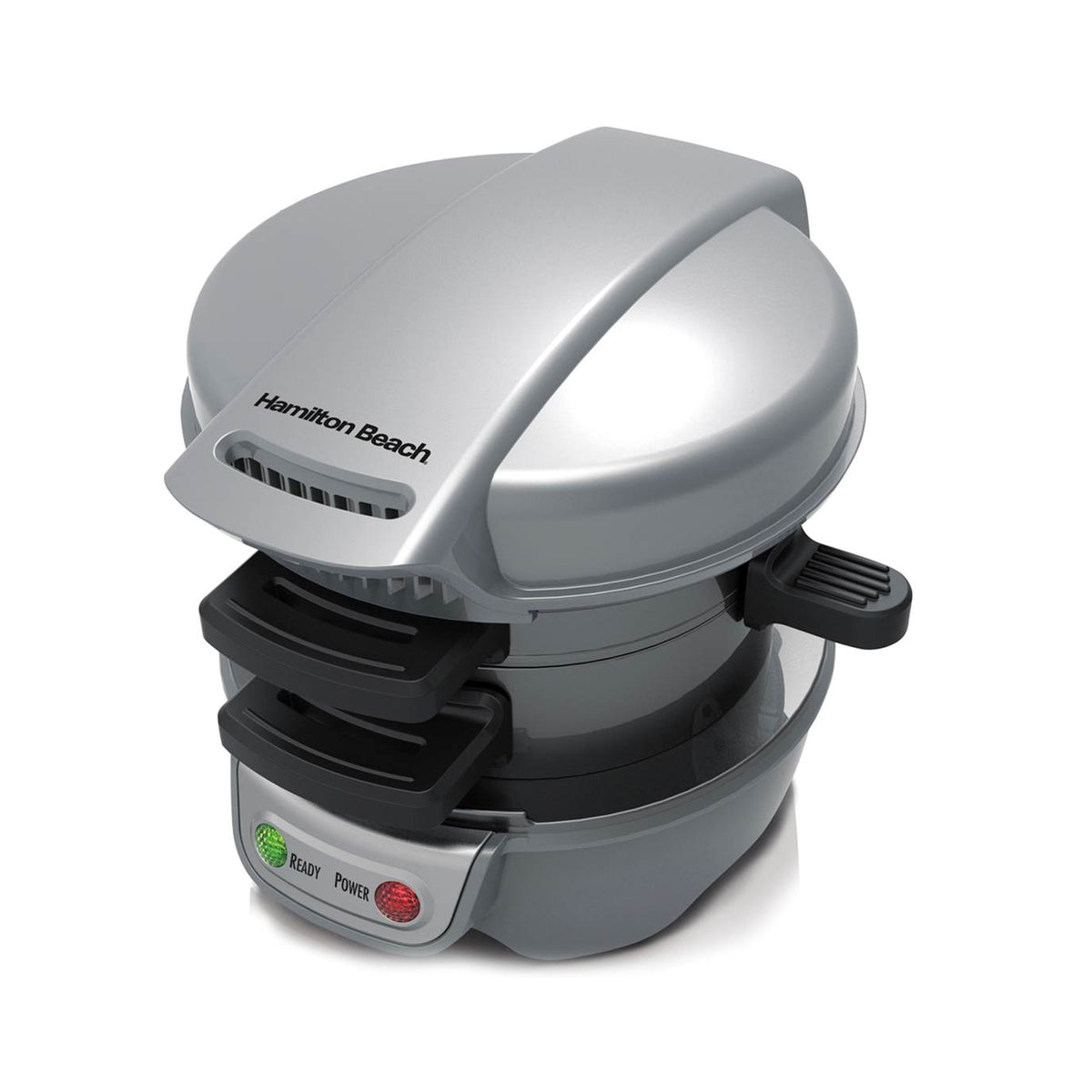 Hamilton Beach Smooth Touch Electric Can Opener + Press Breakfast Sandwich Maker