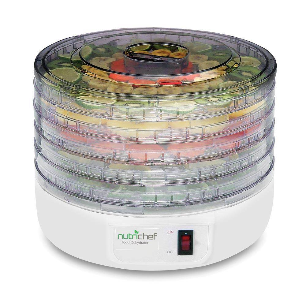 Nutrichef Electric Countertop Food Jerky Dehydrator Preserver Maker (Open Box)