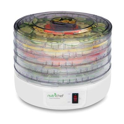 Nutrichef Electric Countertop Food Jerky Dehydrator Preserver Maker (Open Box) - VMInnovations