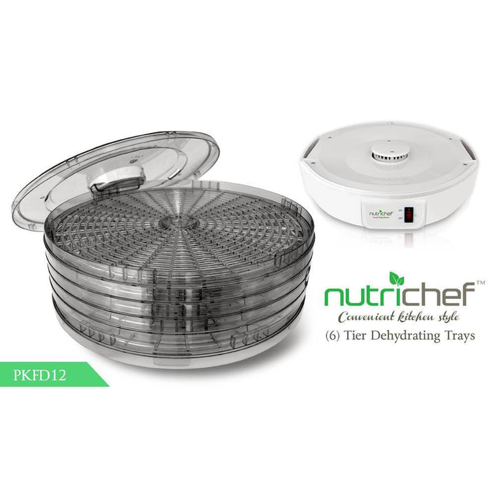 Nutrichef Electric Countertop Food Jerky Dehydrator Preserver Maker (Open Box)