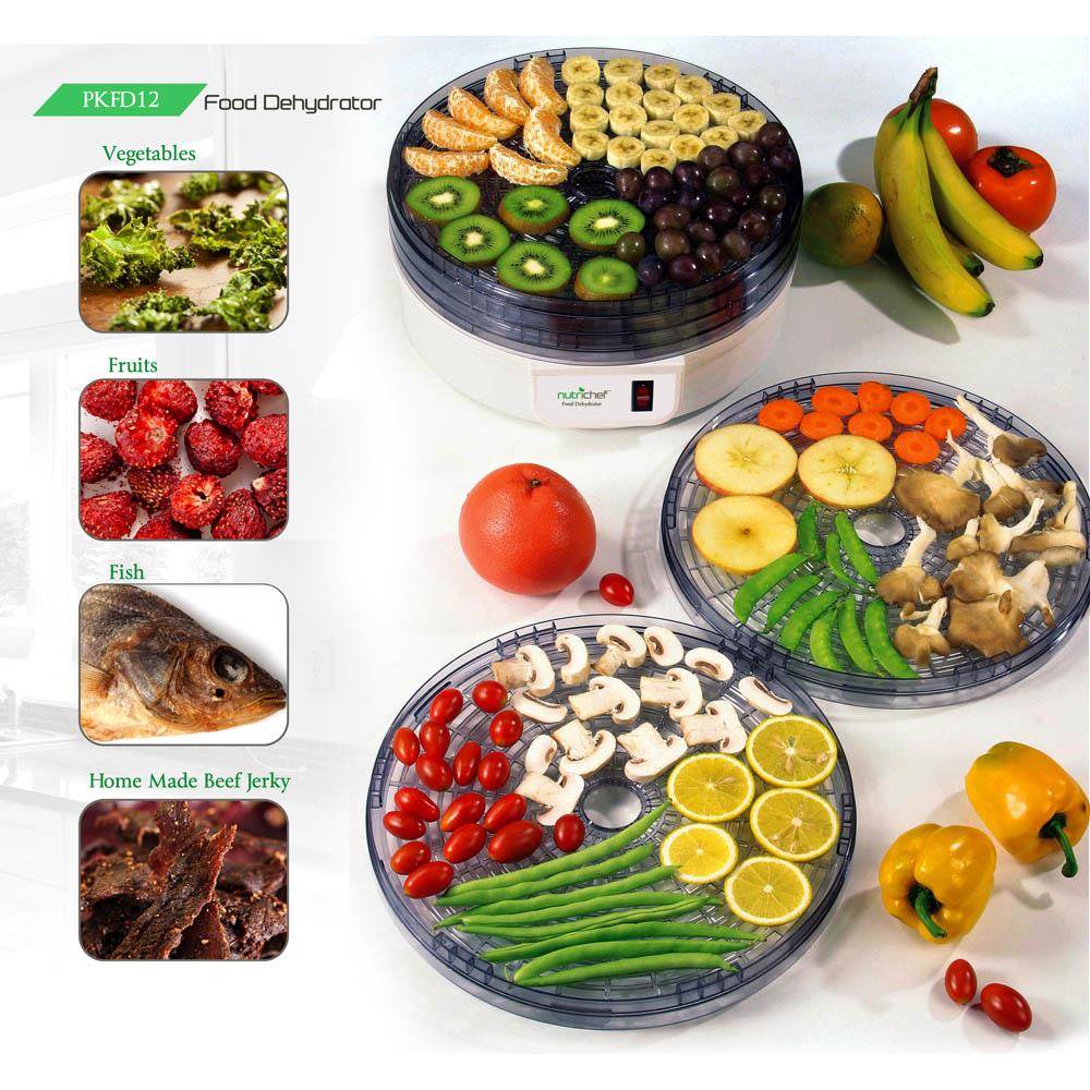 Nutrichef Electric Countertop Food Jerky Dehydrator Preserver Maker (Open Box)