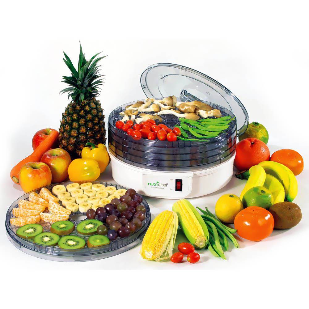 Nutrichef Electric Countertop Food Jerky Dehydrator Preserver Maker (Open Box)