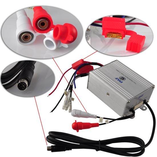 NEW Pyle PLMRMBT5S Marine Bluetooth 600 Watt 2 Channel Waterproof Boat Amplifier
