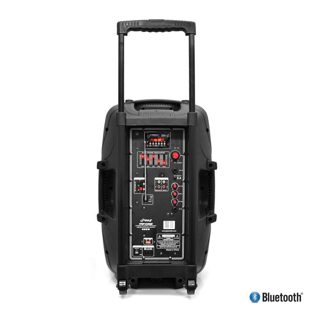 Pyle 800W Bluetooth PA DJ Loudspeaker Speaker w/ Accessories and Stand