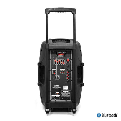 Pyle PPHP152BMU 1000 Watt 15 Inch Bluetooth  Active PA DJ Speaker System + Stand